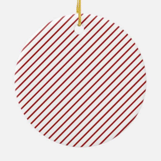 Hand Rolled Candy Cane | Bauernhof Keramik Ornament (Hinten)