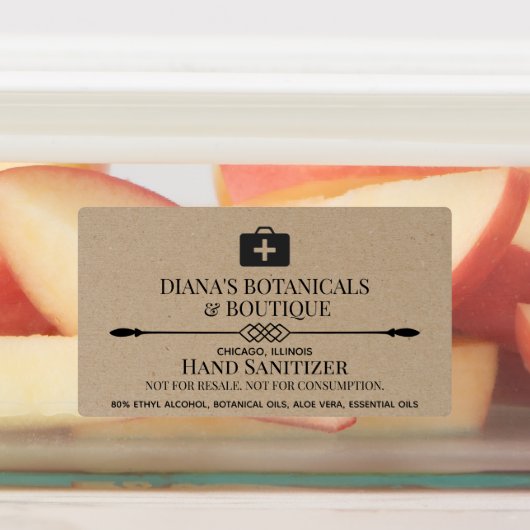 Hand Sanitizer Etiketten (Befestigt)