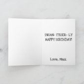 Hand Sanitizer Funny Birthday Card Karte (Innenseite)