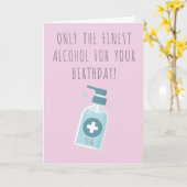 Hand Sanitizer Funny Birthday Card Karte (Gelbe Blume)