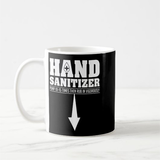 Hand Sanitizer Funny Sarcastic Adult Humor Dirty J Kaffeetasse (Links)