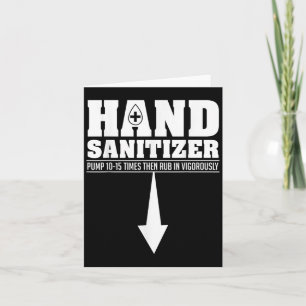 Hand Sanitizer Funny Sarcastic Adult Humor Dirty J Karte