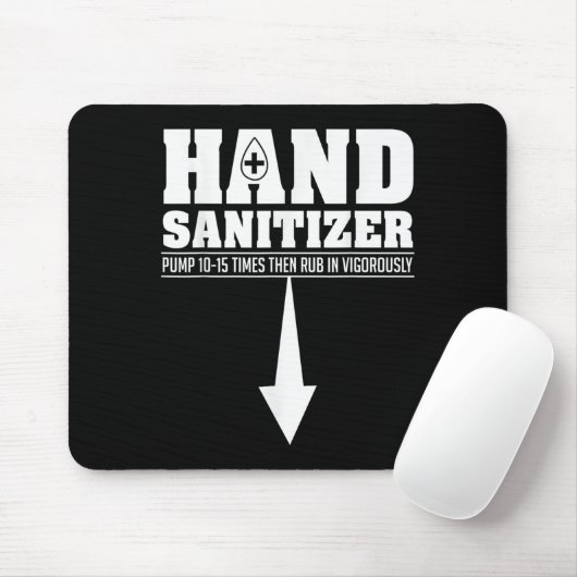 Hand Sanitizer Funny Sarcastic Adult Humor Dirty J Mousepad (Mit Mouse)