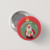 Hand SANTA-tizer Weihnachtsmann 2020 Button (Vorne & Hinten)