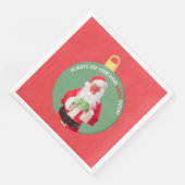 Hand SANTA-tizer Weihnachtsmann 2020 Serviette (Ecke)