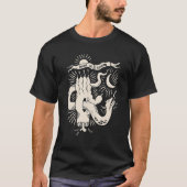Hand Satan Baphomet Satanic Goat Devil Goth Gra T-Shirt (Vorderseite)