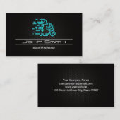 Hand-Schlüssel | Kohlenstofffasermuster Visitenkarte (Vorne/Hinten)