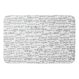 Hand schriftliche Mathe-Gleichungen // Badematte