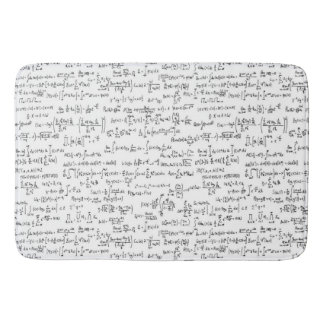 Hand schriftliche Mathe-Gleichungen // Badematte