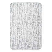 Hand schriftliche Mathe-Gleichungen // Badematte (Vorderseite Vertikal)