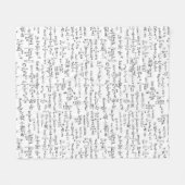 Hand schriftliche Mathe-Gleichungen // Fleecedecke (Vorderseite (Horizontal))