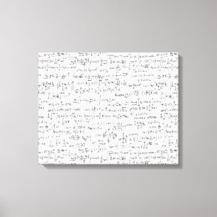 Hand schriftliche Mathe-Gleichungen // Leinwanddruck