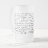 Hand schriftliche Mathe-Gleichungen // Mattglas Bierglas (Vorderseite Links)