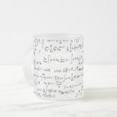 Hand schriftliche Mathe-Gleichungen // Mattglastasse (Vorderseite Links)