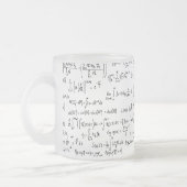 Hand schriftliche Mathe-Gleichungen // Mattglastasse (Links)