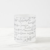 Hand schriftliche Mathe-Gleichungen // Mattglastasse (Mittel)