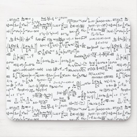 Hand schriftliche Mathe-Gleichungen // Mousepad (Vorne)