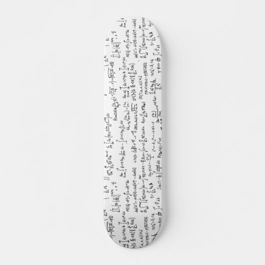 Hand schriftliche Mathe-Gleichungen // Skateboard (Vorne)