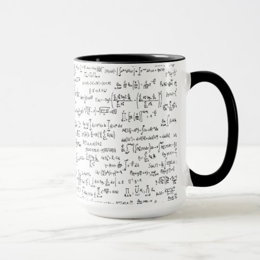 Hand schriftliche Mathe-Gleichungen // Tasse (Rechts)