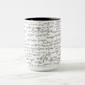 Hand schriftliche Mathe-Gleichungen // Tasse (Zentrum)