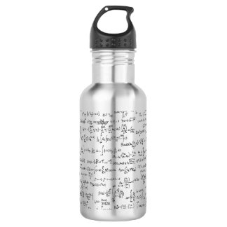Hand schriftliche Mathe-Gleichungen // Trinkflasche