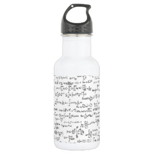 Hand schriftliche Mathe-Gleichungen // Trinkflasche