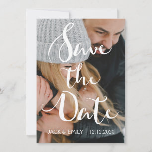 Hand schriftliche Skript-Save the Date Karte