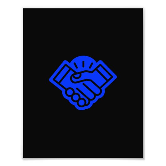 Hand schütteln fotodruck (Vorne)