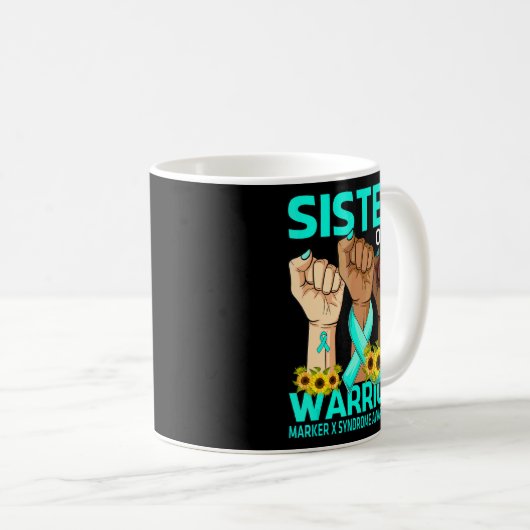 Hand-Schwester eines Krieger-Marker-X-Syndroms Awa Kaffeetasse (VorderseiteRechts)