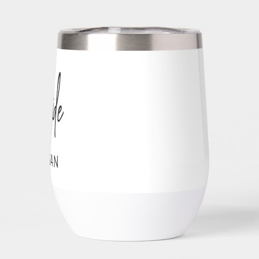 Hand Scripted Bride Bridal Junggeselinnen-Abschied (Rückseite)