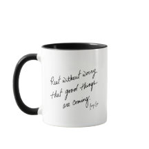 Hand-Scripted Good Things Coming Inspirational Mug