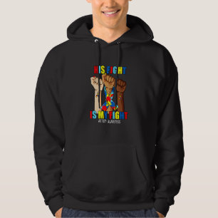 Hand sein Kampf ist mein Kampf Autismus Bewusstsei Hoodie
