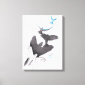 Hand shadow Flying birds Illusion Surreal art Leinwanddruck (Vorderseite)