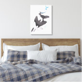 Hand shadow Flying birds Illusion Surreal art Leinwanddruck (Insitu (Schlafzimmer))