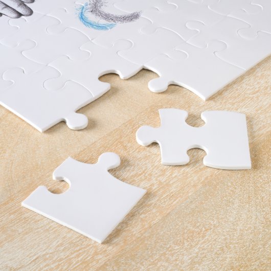 Hand shadow Flying birds Illusion Surreal art Puzzle (Seite)