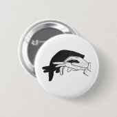 Hand Silhouette Anteater Button (Vorne & Hinten)