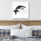 Hand Silhouette Anteater Leinwanddruck (Insitu (Schlafzimmer))