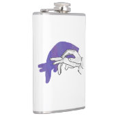 Hand-Silhouette Anteater Lila Flachmann (Rechts)