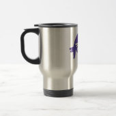 Hand-Silhouette Anteater Lila Reisebecher (Links)