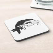 Hand Silhouette Anteater Untersetzer (Linke Seite)