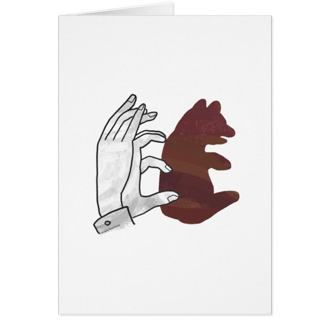 Hand-Silhouette-Bärenkuppe Brown (Vorne)