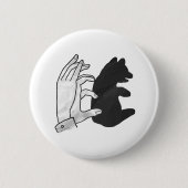 Hand-Silhouette-Bärenkuppe Button (Vorderseite)