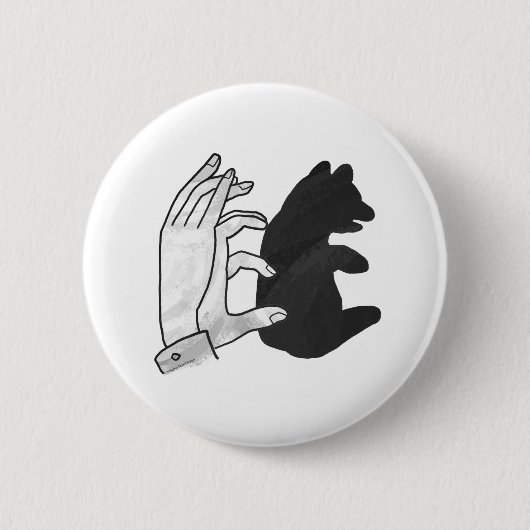 Hand-Silhouette-Bärenkuppe Button (Vorderseite)