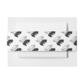 Hand-Silhouette-Bärenkuppe Einladungsbanderole (Vorderseite Beispiel)