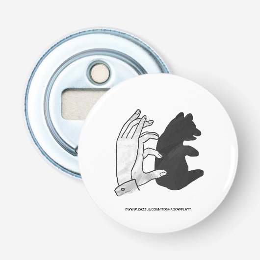 Hand-Silhouette-Bärenkuppe Flaschenöffner (Vorderseite)