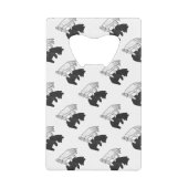 Hand-Silhouette-Bärenkuppe Geldkarten Flaschenöffner (Vorderseite)