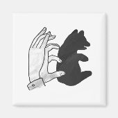 Hand-Silhouette-Bärenkuppe Magnet (Vorne)
