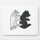 Hand-Silhouette-Bärenkuppe Mousepad (Vorne)