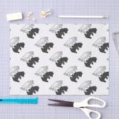 Hand-Silhouette-Bärenkuppe Seidenpapier (Handwerk)