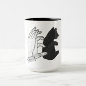 Hand-Silhouette-Bärenkuppe Tasse (Zentrum)